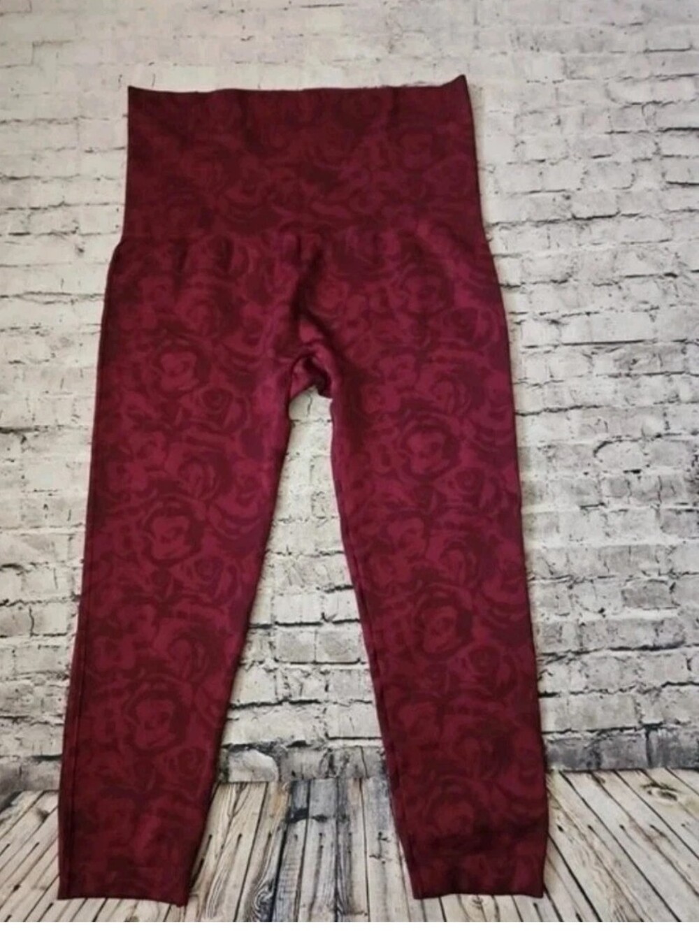 Spanx Look At Me Now Seamless Crop Leggings Rose Print Boho Plus Size 3x
